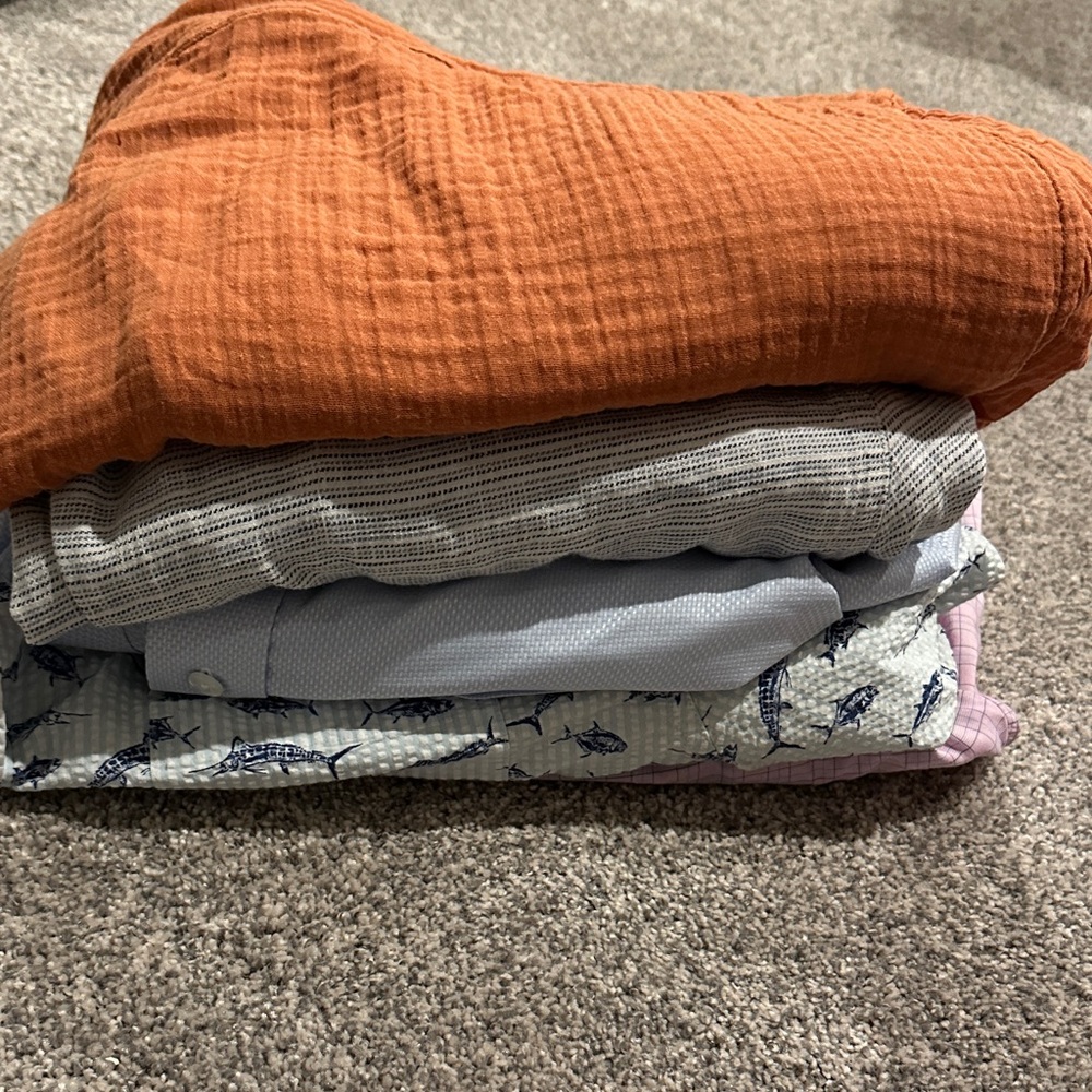 Mixed variety button down shirts